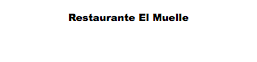 Restaurante El Muelle