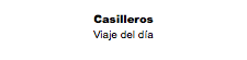 Casilleros Viaje del día